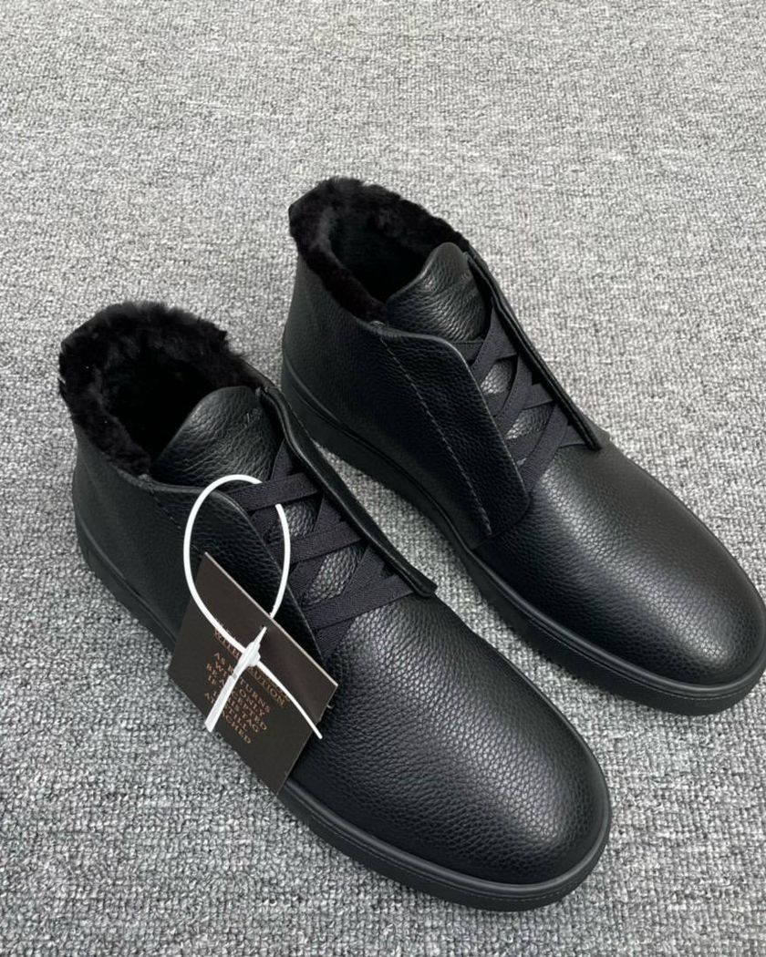 Высокие кеды на меху Zegna