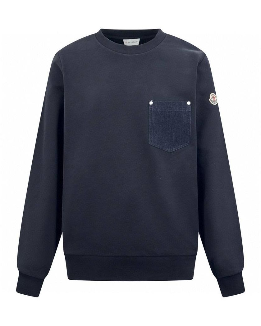 Свитшот Moncler Denim Pocket Hoodie