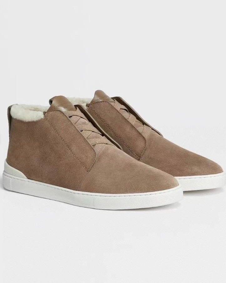 Высокие кеды на меху Zegna