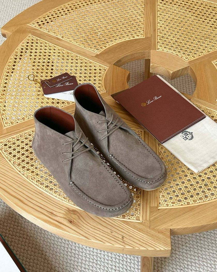 Высокие утепленные лоферы Loro Piana