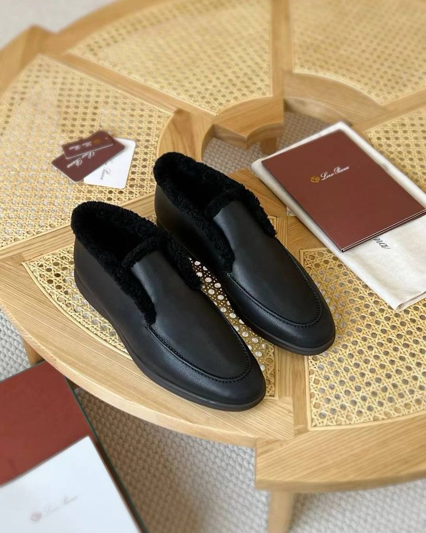 Высокие утепленные лоферы Loro Piana Shearling Slip-On