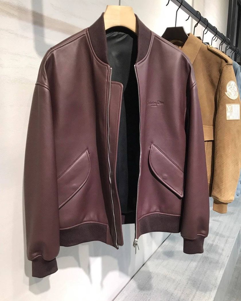 Кожаная куртка Christian Dior